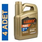 Lubex Primus 5W-30 FM 5 lt 4'lü Motor Yağı