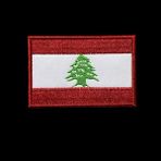 Lübnan Bayrağı Patch Nakış Arma - 8x5 cm