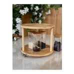 Luca Mia Bambu İki Katlı Döner Stand Sunumluk 25x17 cm bambu 25 x 18