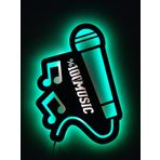 Lucarte %100 Music Led Işıklı Tablo Ahşap Duvar Dekoru