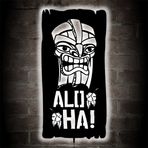 Lucarte Aloha Led Işıklı Tablo Ahşap Duvar Dekoru