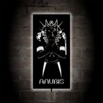 LUCARTE Anubis Led Işıklı Tablo Ahşap Duvar Dekoru