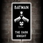 Lucarte Batman Dark Knight Led Işıklı Tablo Ahşap Duvar Dekoru