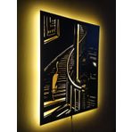 Lucarte Cat Walk Led Işıklı Tablo Ahşap Duvar Dekoru