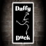 LUCARTE Daffy Duck Led Işıklı Tablo Ahşap Duvar Dekoru
