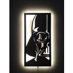 LUCARTE Darth Vader Led IŞıklı Tablo Ahşap Duvar Dekorasyonu