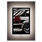LUCARTE HONDA TYPE-R V2 LED IŞIKLI TABLO AHŞAP DUVAR DEKORU