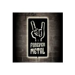 LUCARTE METAL FOREVER LED IŞIKLI TABLO AHŞAP DUVAR DEKORU