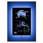 LUCARTE NİSSAN GTR R34 V2 LED IŞIKLI TABLO AHŞAP DUVAR DEKORU