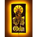 Lucarte Odin Led Işıklı Tablo Ahşap Duvar Dekoru