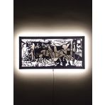 LUCARTE PICASSO GUERNICA LED IŞIKLI TABLO AHŞAP DUVAR DEKORU