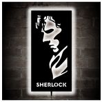 Lucarte Sherlock Led Işıklı Tablo Ahşap Duvar Dekoru