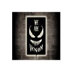 LUCARTE VENOM V1 LED IŞIKLI TABLO AHŞAP DUVAR DEKORU
