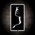 LUCARTE Woman Led Işıklı tablo Ahşap Duvar Dekoru