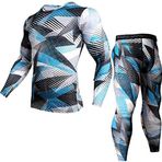 LucaSng Kamuflaj Tişört Erkek Koşu Sıkıştırma Yoga Atletik Set Erkekler Gömlek Spor Fit Kuru Nefes Takım Elbise Erkekler Spor Fitness Tayt Egzersiz Eğitim Eşofman, 3, 3XL