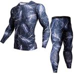 LucaSng Kamuflaj Tişört Erkek Koşu Sıkıştırma Yoga Atletik Set Erkekler Gömlek Spor Fit Kuru Nefes Takım Elbise Erkekler Spor Fitness Tayt Egzersiz Eğitim Eşofman, 7, M