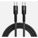 Lucatech Apple iPhone 15 / 15 Plus / 16 / 16 Plus Uyumlu 120W Örgülü Typec Hızlı Şarj kablosu - Siyah