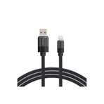 Lucatech iPhone 11 Uyumlu Lightning USB Örgülü Hızlı Şarj Kablosu, Siyah AZD21313