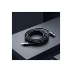 Lucatech iPhone 11/12/13/14 Pro Max ile Uyumlu 2 Metre Lightning Şarj Kablosu, 120W PD, Siyah