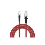 Lucatech iPhone 12 Pro Uyumlu USB Lightning 2.4 A Hızlı Şarj ve Data Kablosu, 1 mt, Örgü Tip, Bordo TYB84Y8BIBPJ644298