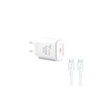 Lucatech iPhone 15 Plus ile Uyumlu 25W Hızlı Şarj Aleti, Type-C, Beyaz