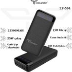 Lucatech iPhone 17 Pro / 17 Air / 17 Pro Max Uyumlu 22.500 Mah Powerbank - Siyah