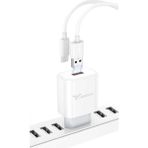 Lucatech Microsoft Surface Laptop 3 / Surface 4 / Surface 5 Uyumlu USB Type-C Hızlı Şarj Cihazı - Beyaz