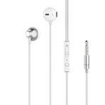 Lucatech Özel Fiber Kablo Korumalı Stero Kulaklık 3.5 mm Jack - Beyaz
