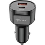 Lucatech Reeder S21 Pro / S23 Pro / S23 Pro Max Uyumlu 45W Hızlı Araç Şarj Başlığı - Siyah