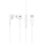 Lucatech Samsung A32 / A33 / A34 / A35 / A40 / A52 / A70 / A72 / A73 Uyumlu Type-C Kulaklık - Beyaz