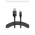 Lucatech Xiaomo F6/F6 Pro/X6 5G/X6 Pro/C65 Uyumlu USB Type-C Örgülü Hızlı Şarj Kablosu, Siyah AZD214Y49