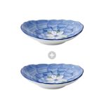 LUCBEI 2'li Salata Kasesi Seti Seramik Sos Tabağı Soya Sosu Daldırma Tabakları İştah Açıcı Kaseler Garnitürler Servis Tabağı Japon Tarzı Mutfak Gereçleri (16,5 cm) Küçük Kase (Renk: Altın)