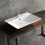 Lucco Donna 60 Cm Tezgahüstü Lavabo Beyaz