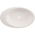 Lucco Gocce Beyaz Tezgah Üstü 74 cm Lavabo