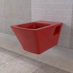 Lucco Loop Kırmızı 53 cm Asma Klozet