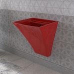 Lucco Loop Kırmızı Asma Monoblok 50 cm Lavabo