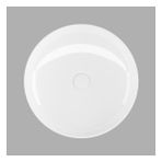 Lucco Siena 43 cm Beyaz Tezgah Üstü Oval Lavabo