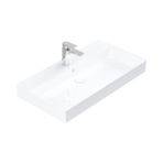 Lucco Stance 85 cm Beyaz Konsollu Dikdörtgen Lavabo