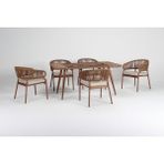 Luce Garden Itır Rattan Bahçe\balkon Masa Takımı - 180 x 100 cm + 8 Sandalye