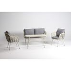 Luce Garden Kalina Mini Rattan Bahçe & Balkon Koltuk Takımı - Meşe