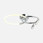 Lucea Benito Ledli 2'li 30W 3000K Krom Plafonyer Avize