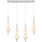 Lucea Cervıa 4 Lü Ledli M.üstü Sarkıt 95W 3000K - Krom