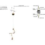 Lucea Petrosa K.boy Ledlı Sarkıt 3000-6000K 15W - Altın