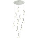 Lucea Savana 10 Lu Ledlı Sarkıt 80W+30W 3000K - Krom