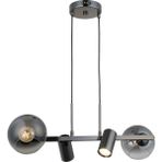 Lucea Tıerra 2+2 Kobalt Sıralı Avize 2XGU10+2XE27 - Altın - Füme - 4