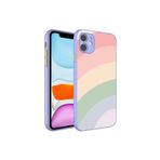 Lucek Cases İphone 11 Uyumlu Kamera Korumalı Renkli Thtterli Lckc X-Cam Kılıf-No14