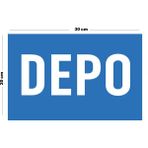 Lucena Metal Depo 20 x 30 cm A4 Büyüklüğünde Uyarı Levhası Yönlendirme Tabelası - 20 cm x 30 cm