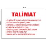 Lucena Metal Iş Güvenliği Talimatı 30 cm x 40 cm A3 Büyüklüğünde Uyarı Levhası Yönlendirme Tabelası