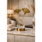 Lucento Gold Dekoratif Masa Objesi – Metal & Cam Salon, Ofis ve Konsol Dekoru