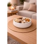 LuceStudio Ev Dekoru / Doğal Dekoratif Kase / Masa Aksesuarı ( 17 cm)